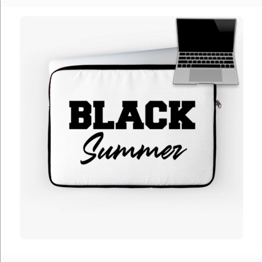 Black Summer laptop case